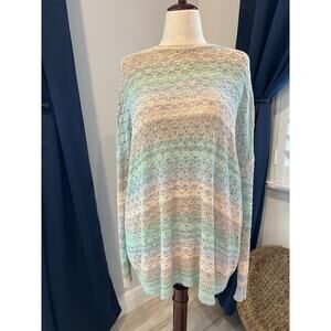 SHOW ME YOUR MUMU Pie In The Sky Rainbow Sorbet Crochet Style Weave Pastel Small
